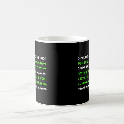 Mug Programmer Codage 99 Petits Bugs Dans Le Code (Centre)