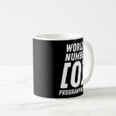 Mug Programmer Coding World's Number 0 Programmer (Devant droit)