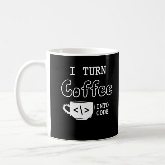 Mug Programmer Coffee Joke Software Coder (Gauche)