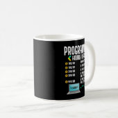 Mug Programmer Horaire Codeur Développement Logiciel (Devant droit)