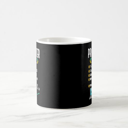 Mug Programmer Horaire Codeur Développement Logiciel (Centre)