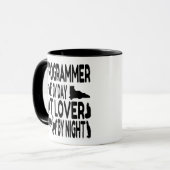 Mug Programmeur Amoureux des chats (Devant gauche)