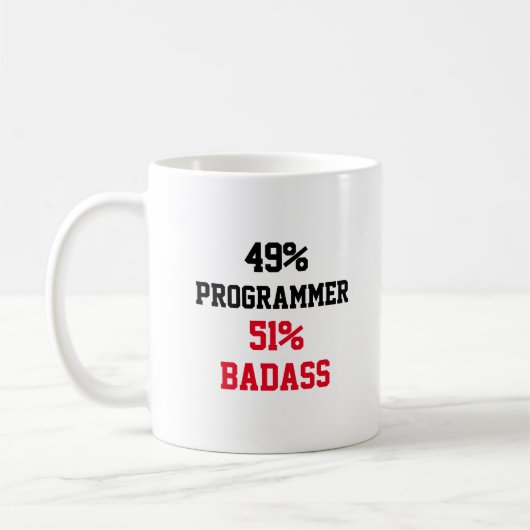 Mug Programmeur Badass (Gauche)
