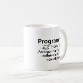 Mug Programmeur Caféine Pizza (Devant droit)