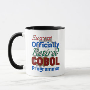 Mug Programmeur COBOL retraité compilant la joie !