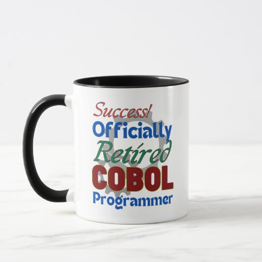 Mug Programmeur COBOL retraité compilant la joie ! (Gauche)