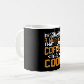 Mug Programmeur de café FC Code JavaScript Coffee Love (Devant gauche)
