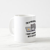 Mug Programmeur de chat Coder Funny Computer Scientifi (Devant gauche)