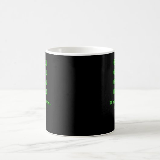 Mug Programmeur de code binaire informatique, ingénieu (Centre)