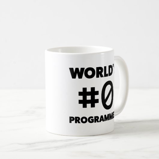 Mug Programmeur du #0 du monde (Devant droit)