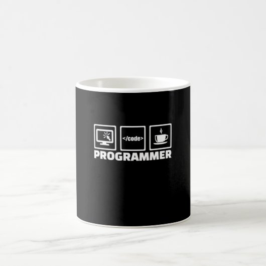 Mug Programmeur Écrire Code Et Boire Café (Centre)