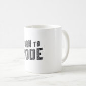 Mug Programmeur ICD de code médical born to code (Devant droit)