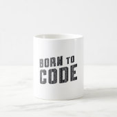 Mug Programmeur ICD de code médical born to code (Centre)