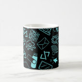 Mug programmeur informaticien codage technicien bleu (Centre)