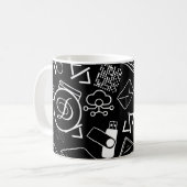 Mug programmeur informaticien codage technologie noir (Devant gauche)