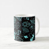 Mug programmeur informaticien codage technologie noir (Devant droit)