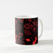 Mug programmeur informaticien codage technologie rouge (Devant droit)