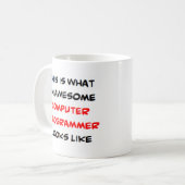 Mug programmeur informatique, génial (Devant gauche)