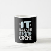 Mug Programmeur juste dans l'informatique pour le cach (Centre)