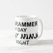 Mug Programmeur Ninja mortel par nuit (Devant droit)