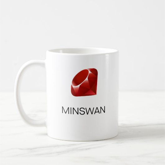 Mug Programmeur rouge MINSWAN (Gauche)
