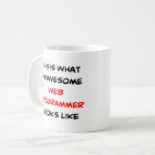 Mug programmeur web, génial (Devant gauche)