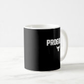 Mug Progrès à travers la douleur (Devant droit)