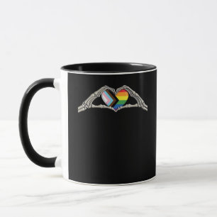 Mug Progrès de la fierté cardiaque des mains osseuses
