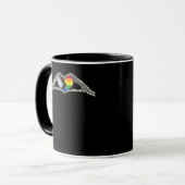 Mug Progrès de la fierté cardiaque des mains osseuses (Devant gauche)