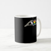 Mug Progrès de la fierté cardiaque des mains osseuses (Devant droit)
