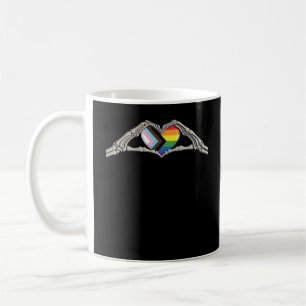 Mug Progrès de la fierté cardiaque des mains osseuses