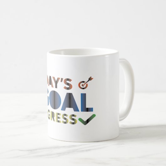 Mug Progrès de l'objectif du jour (Devant droit)
