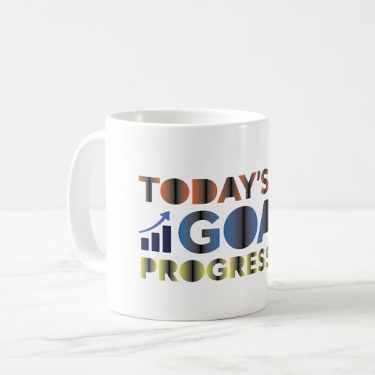Mug Progrès de l'objectif du jour (Devant gauche)