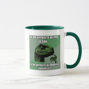Mug Progrès de Philosoraptor contre le congrès