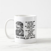 Mug Progrès déraisonnable G.B. Shaw Quote de femme (Gauche)