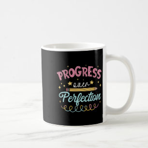 Mug Progrès des femmes plutôt que perfection Motivatio