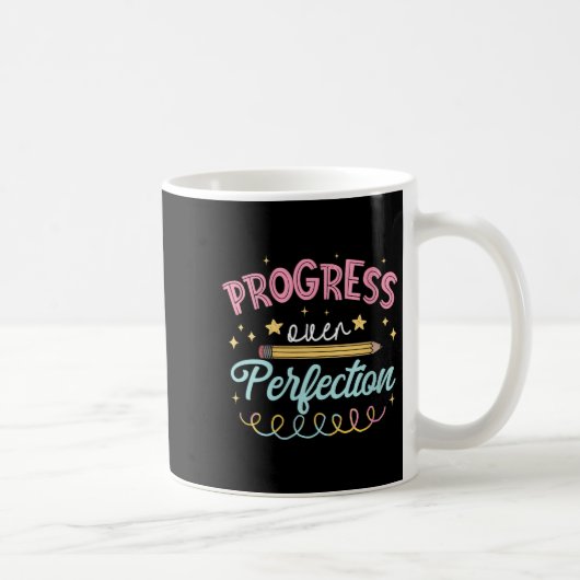 Mug Progrès des femmes plutôt que perfection Motivatio (Droite)