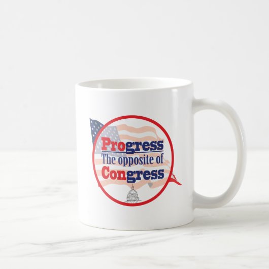 Mug Progrès. L'opposé du congrès (Droite)