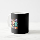 Mug Progrès Motivationnel sur la perfection Enseignant (Devant gauche)