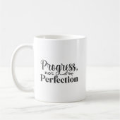 Mug Progrès, pas perfection - Motivation du succès (Gauche)