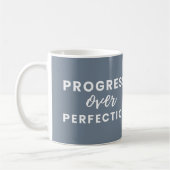 Mug Progrès Personnalisé Sur Citation De Perfection Gr (Gauche)