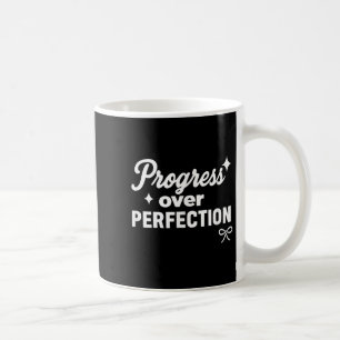 Mug Progrès plutôt que perfection citation motivationn