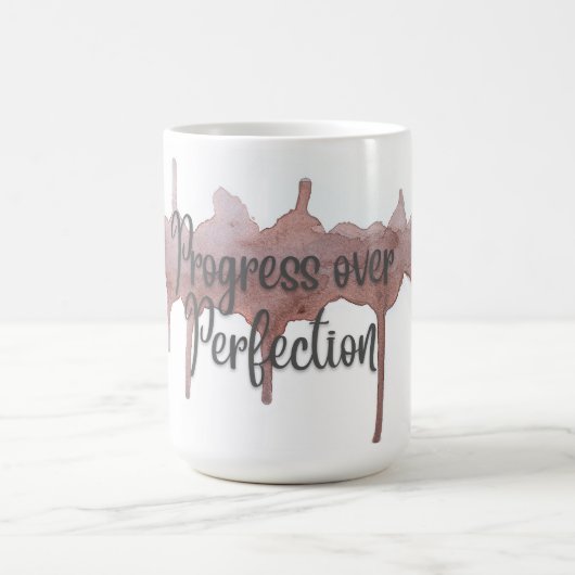 Mug Progrès sur la pâte de peinture de perfection (Centre)