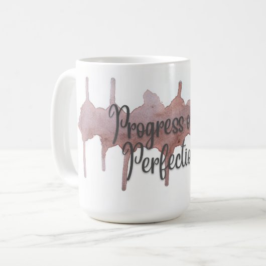 Mug Progrès sur la pâte de peinture de perfection (Devant gauche)