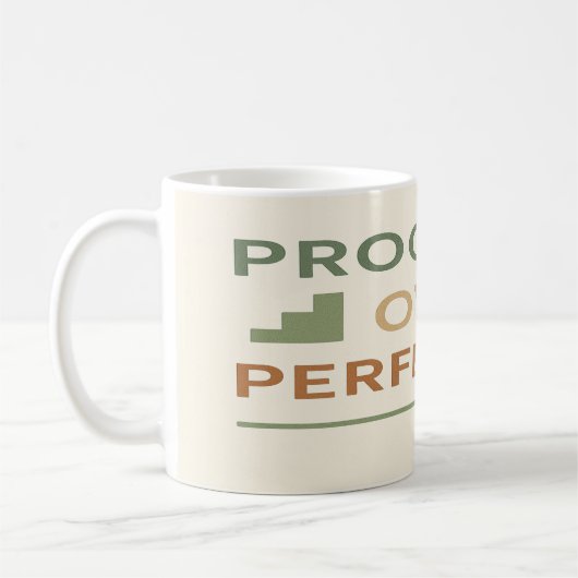 Mug Progrès sur la perfection (Gauche)