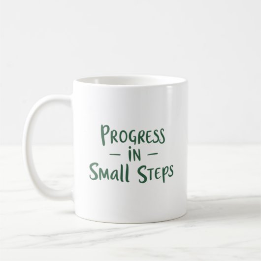 Mug Progress in Small Steps (Gauche)