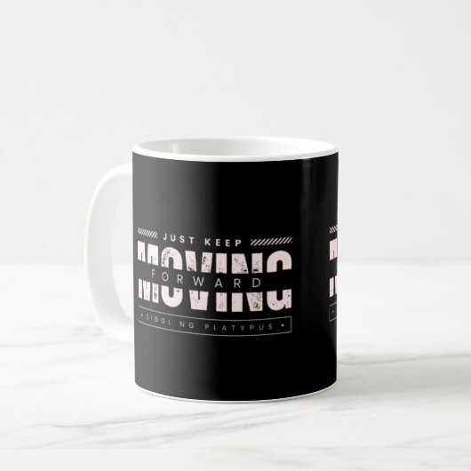 Mug Progresser pour le progrès et la croissance (Devant gauche)