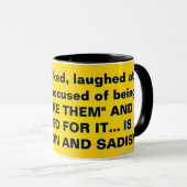 Mug Projection et Sadisme (Devant droit)
