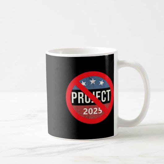 Mug Projet 2025 Anti Trump 2 Side Back & ; Front (Droite)
