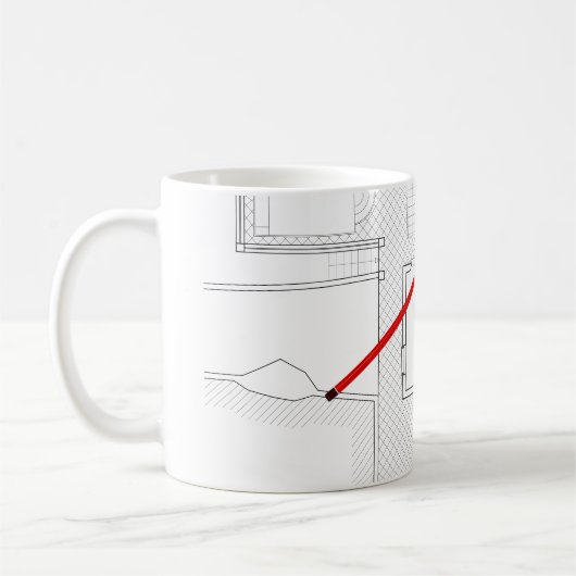 Mug Projet architectural, dessin, architectes (Gauche)